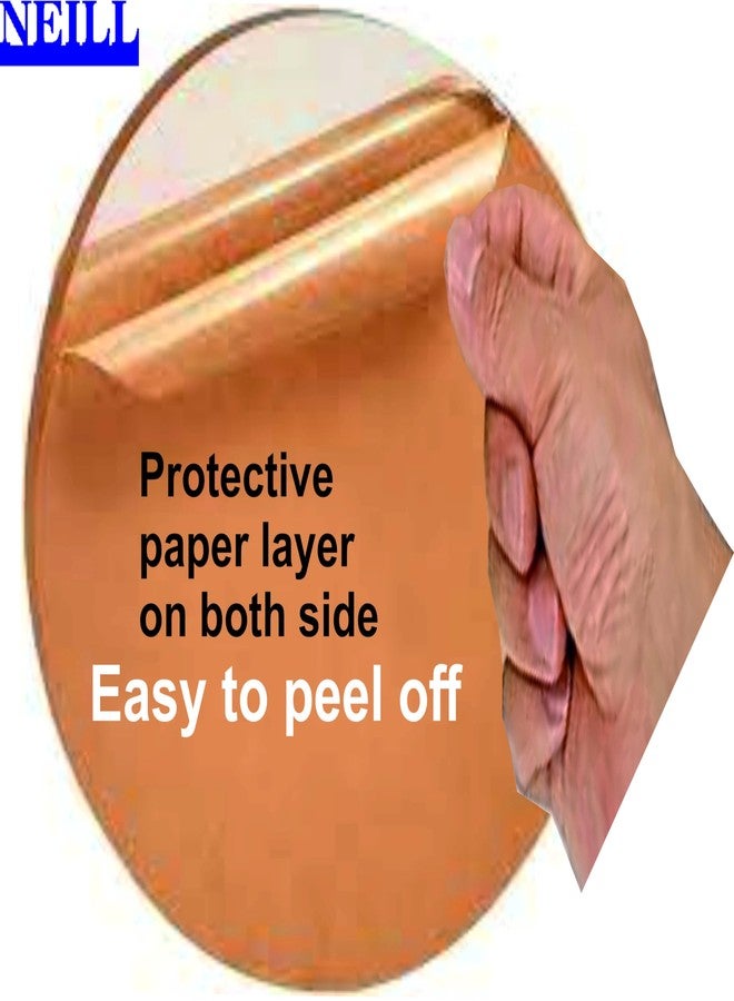 NEILL® High Gloss Acrylic Sheet 2mm transparent round (Pack of 10pcs) for DIY art and craft school office project glass painting Size:-(2mm, 3x3 inches,) round - Image 5